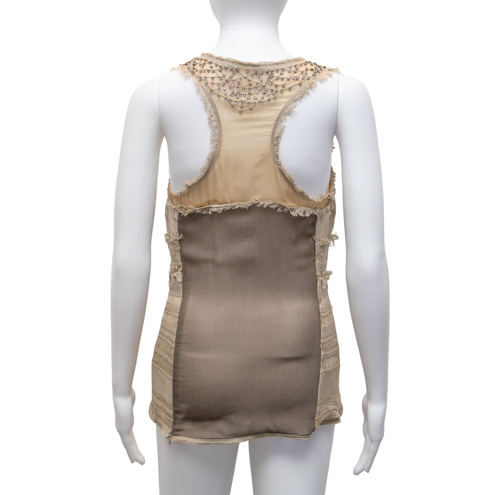 Mirco Giovannini Embellished Linen Tunic & Cropped Jacket Set - Size It 44 View 6